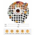 thumbnail image 6 of 13 Inch Round Placemats Set of 4, Fall Orange Green Pumpkins Non Slip Heat Insulation PP Table Mats, Thanksgiving Weeping Maple Leaf Washable Place Mats for Kitchen Dining Party Table Decor, 6 of 7