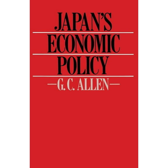 Japan's Economic Policy, (Paperback)