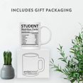 thumbnail image 4 of CTDream Funny 11oz. Ceramic Coffee Tea Mug Thank You Gift, Student Nutritional Facts, 1-Pack, 4 of 7