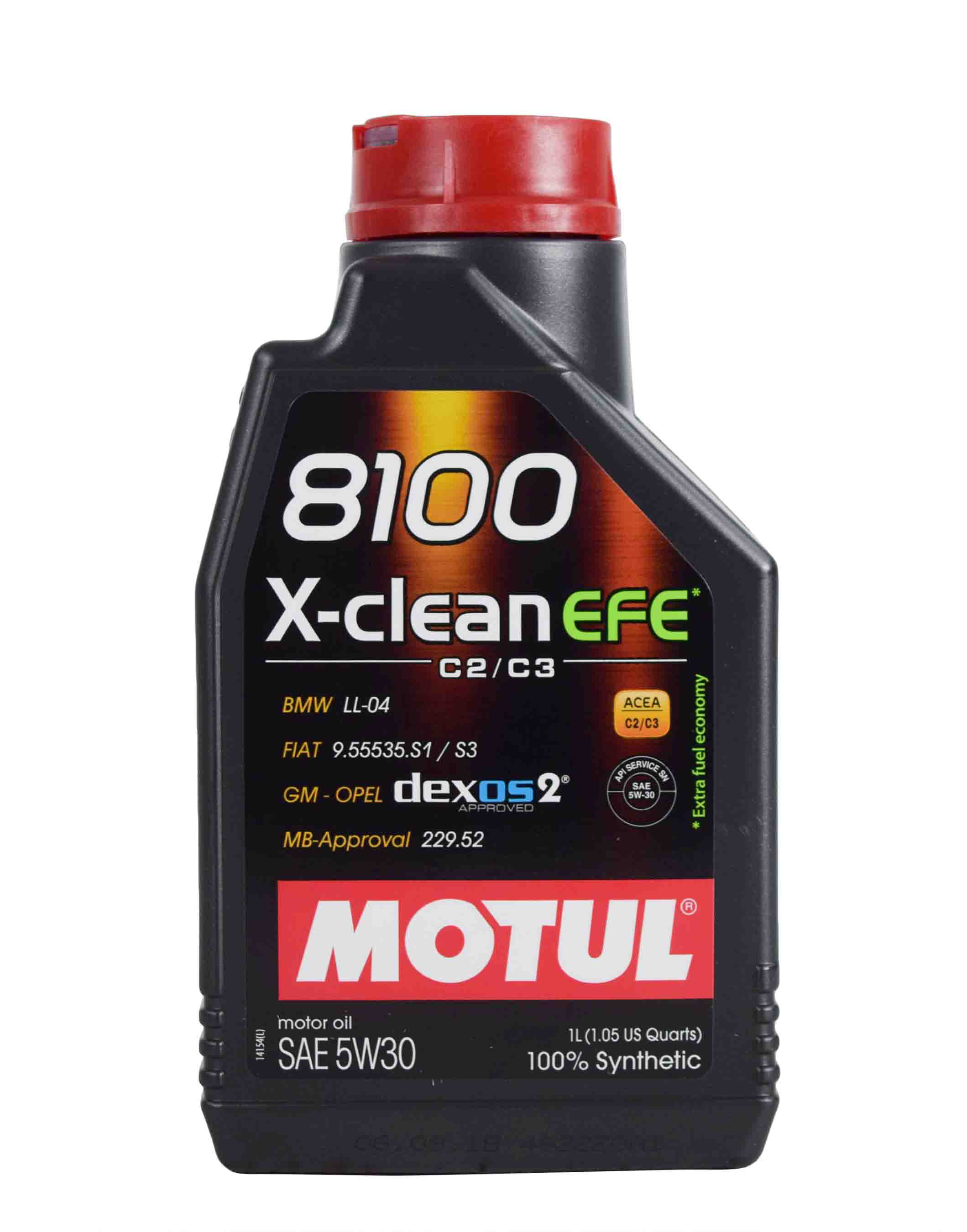 Motul 8100 X-Clean EFE 100% Synthetic SAE 5W30 Motor Oil 5W-30 1 Liter .