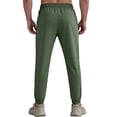 thumbnail image 5 of VV AVEORS Mens Sweatpants Tapered Joggers With Zipper Pocket Casual Athletic Workout Lightweight Track Pants For Running Gym Army Green S, 5 of 8