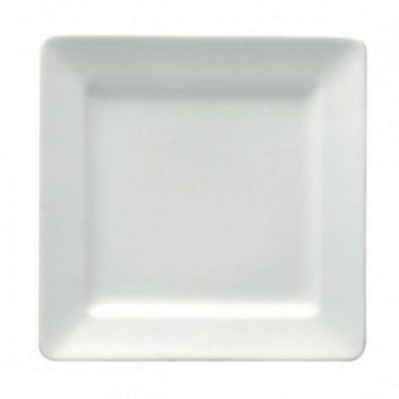 12 in. Bright White Ware Square Plate