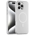 thumbnail image 1 of For iPhone 16 Pro Max Case Compatible with MagSafe TPU + PC Slim Matte Translucent Phone Cover - Gre, 1 of 5
