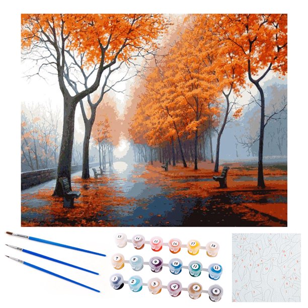 Pintura Por Números Para Adultos, Kit De Pintura Al óleo Artesanal