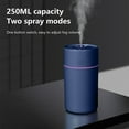 thumbnail image 3 of Christmas Clearance! QLEICOM Humidifiers for Bedroom, 250ml Portable Small Cool Mist Humidifiers, USB Powered with LED Light, Humidifiers for Home Office Car Bedroom Nursery Indoor (Blue), 3 of 7