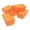 Candy Orange, variant on Storex Small Cubby Bin, Clear, 5-Pack
