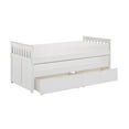 thumbnail image 4 of Lexicon Galen Lit Simple/simple en Bois Transitionnel de 81,5 Po avec Boîtes de Rangement, Blanc, 4 of 7