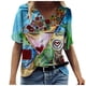 thumbnail image 1 of Gibobby Blusas Para Mujer Elegantes Tapas impresas Tripulación de Mujeres Manga de cuello Tee T Camisa Casual Fashion Summer Short Women's Blouse（Verde， M), 1 of 3