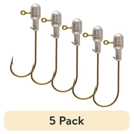(5 pack) Eagle Claw Lazer Sharp Tube Fishing Jig Lure 1/4 oz Unpainted