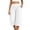 White, variant on Women's Loose Cropped Pants Baeitkot Women's Solid Color Loose Casual Elastic Waist Pleated Cropped Pants with Pockets Black S