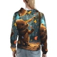 thumbnail image 7 of Disketp Cute Butterfly Bear Womens Casual Hoodies Crew Neck Long Sleeve Sweatshirts Pullover Tops-XX-Large, 7 of 7
