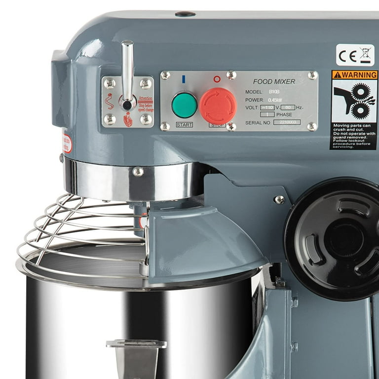 15Qt Commercial Food Mixer – 3-Speed, 600W, Perfect For Pizza Dough & Bakery