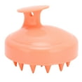 thumbnail image 1 of Cepillo masajeador de silicona para el cuero cabelludo, exfoliante y champú para todo tipo de cabello, color naranja y rosa., 1 of 14