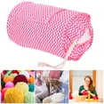 thumbnail image 4 of Large Capacity Durable And Sturdy Crochet Cylinder Bag, Wool Storage Sort Tote, For Home Travel Trip, 4 of 8