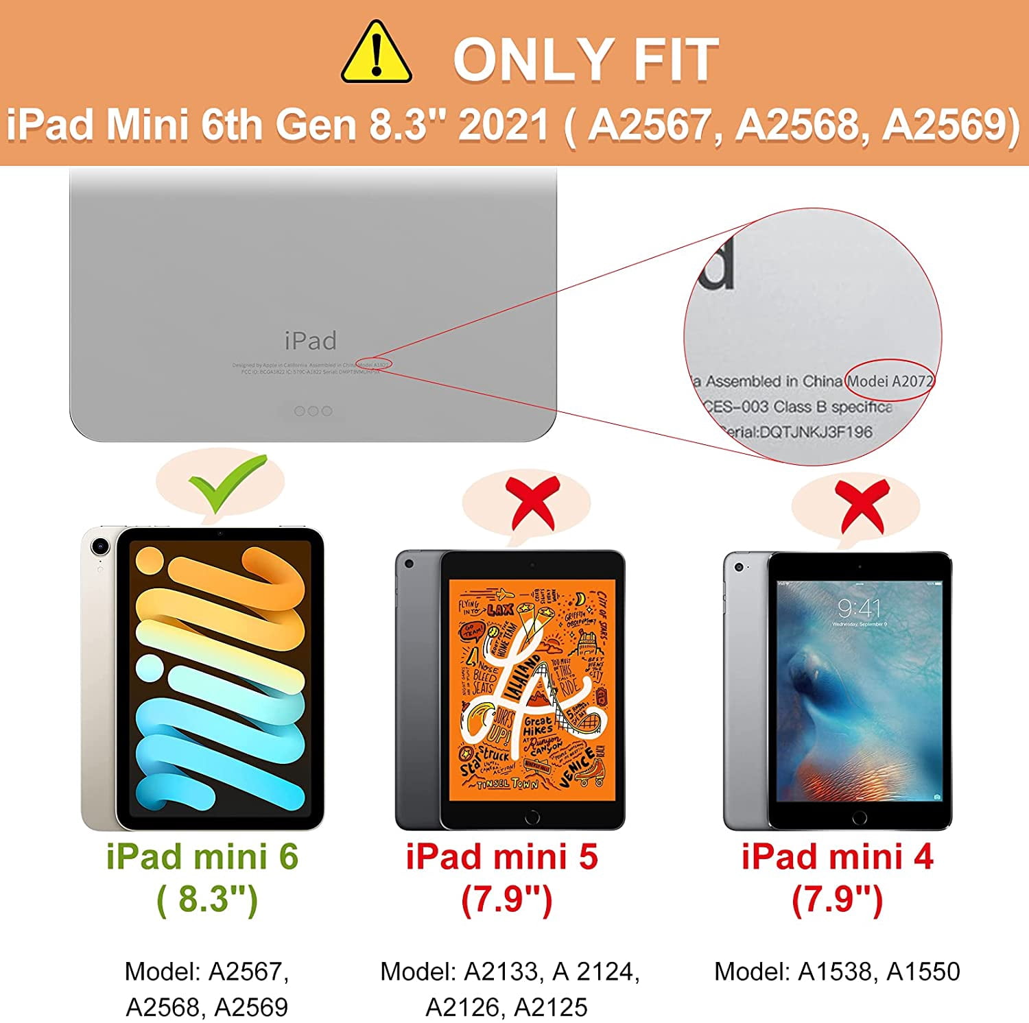 Tríptico Soporte Funda Por IPad Mini 6 8,3'' 2021 Con Portalápices
