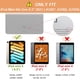thumbnail image 2 of Compatible con iPad Mini 6 Funda con portalápices y parte trasera transparente para iPad Mini 6 [Admite carga inalámbrica Apple Pencil de segunda generación] Púrpura Ormromra CJWUS-6887, 2 of 7