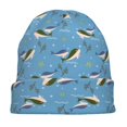 thumbnail image 7 of Naloa Dolphin Lovers Soft Beanie Hat, Knit Beanie Daily Beanie in Fine Knit for Women Men Winter Travel, Outdoor, 7 of 7