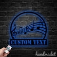 thumbnail image 3 of Handmadetneonsign Music Notes Metal Wall Art Light, Music Lover Room Metal Sign Wall Decor, Music Studio Metal Decor, 3 of 5