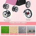 ZENY Foldable Pet Stroller, Cat/Dog Stroller with 4 Wheel, Pet Travel
