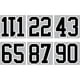 SEI Numéros de Pack d'Équipe 8 Pouces, Noir – image 2 sur 4