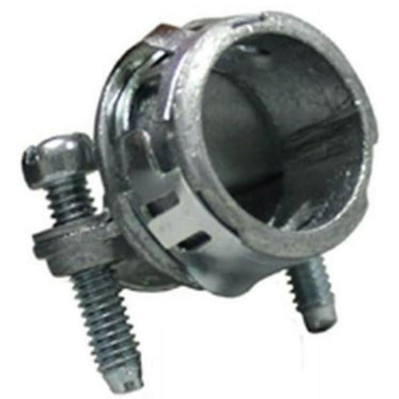 Halex 20515 0.375 in. Non-Metallic Snap in Clamp Connector - 10 Per Bag