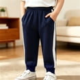 thumbnail image 4 of THJRPQJFD Kids Boys Stripe Track Pant Cute Joggers Pants Elastic Waist Athletic Trousers Hiking Pants Pull On Sweatpants Running Trousers with Pockets, 4 of 4