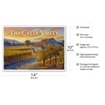 thumbnail image 2 of Dry Creek Valley Wineries - Along Dry Creek Road - California Vineyards Wine Country Art by Kerne Erickson - Master Art Print 10in x 14in, 2 of 4
