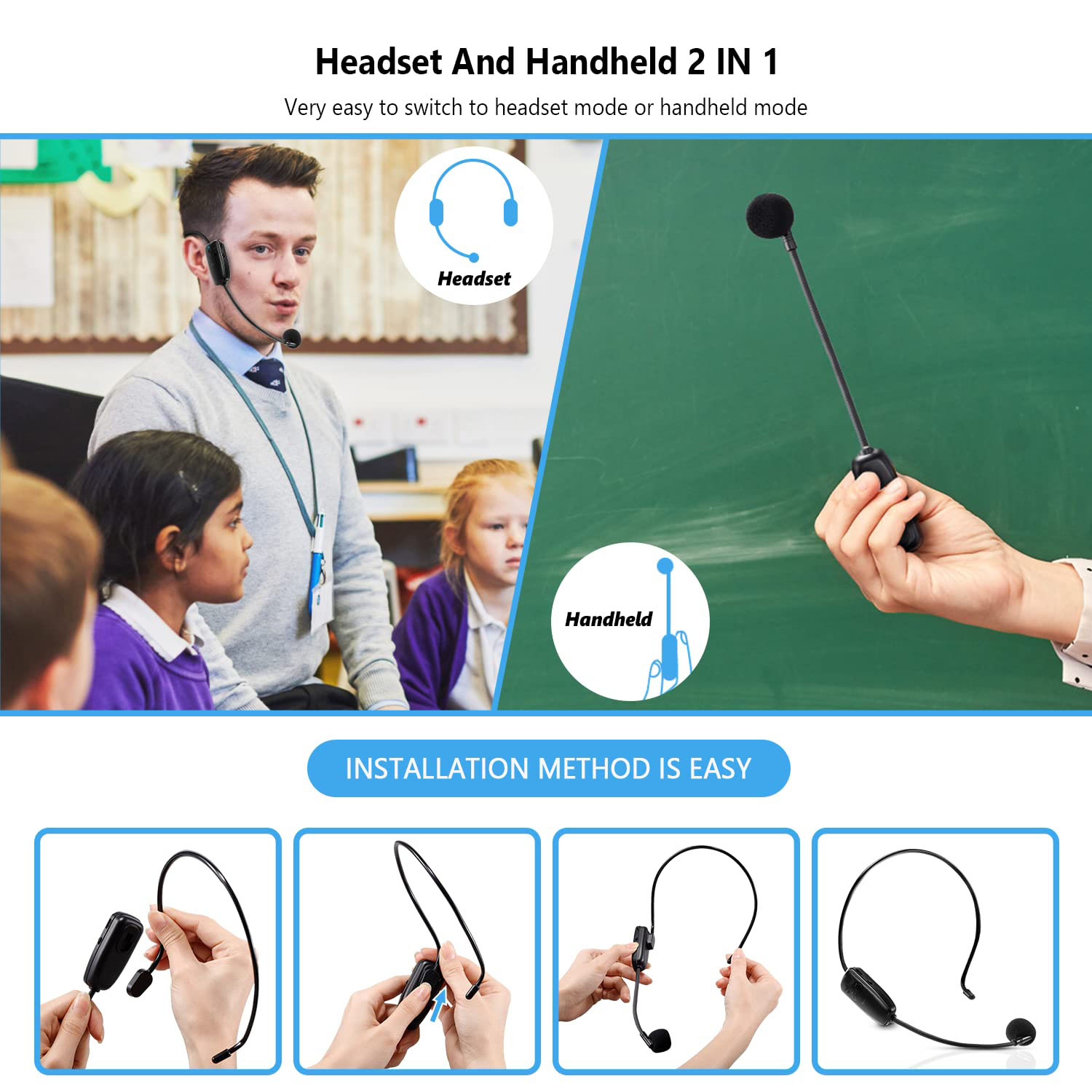 Sherry Sherry-HDST-MLKEF, Wireless Microphone, 400 mAh Battery Capacity