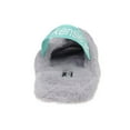 thumbnail image 4 of Kensie Cute Cross Strap Faux Fur Home Slippers, Grey (Women's), 4 of 9