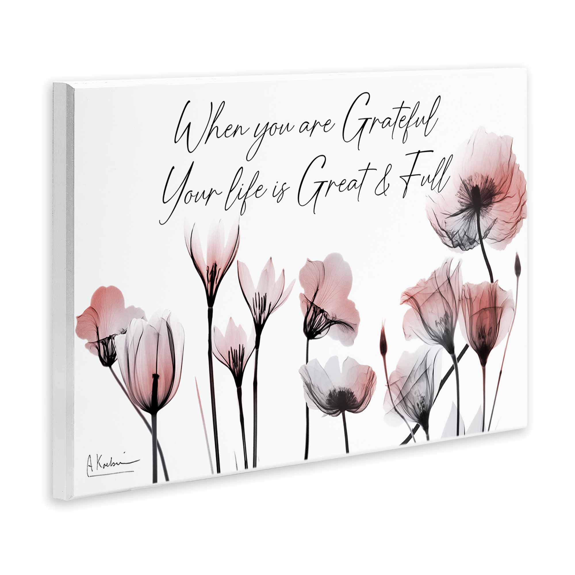 Stupell Industries Grateful Faith Floral Religious Painting Unframed Art Print Wall Art, 15 x 10