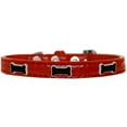 thumbnail image 1 of Chien de Croco en Forme de Losange Rouge Taille 16, 1 of 1