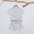 thumbnail image 2 of YunPes Toddler Boys 2 Piece Outfits Summer Lightweight Comfy Short Sleeve T Shirts and Shorts Kids Baby Clothes, 2 of 9
