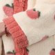 thumbnail image 2 of Gibobby Pijamas victoriano Conjunto de pijamas para mujer, cárdigan de lana, pijamas de Coral, pijamas de franela, conjunto de pantalones de pijama, ropa de casa gruesa (Rojo, L), 2 of 5