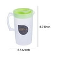 thumbnail image 3 of Darzheoy Plastic Pitcher with Lid, 2.2L Fridge Door Water Pitcher with Handle, Mix Drinks Water Pitcher for Iced Tea, Hot/Cold Water, Lemonade Juice, 3 of 6