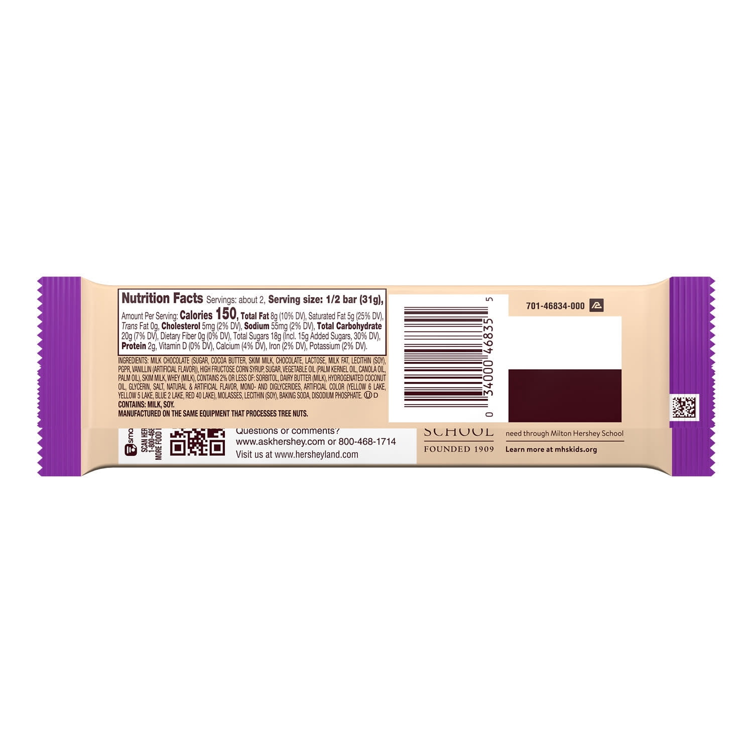 Hershey's Affogato Flavored King Size, Candy Bar, 2.2 Oz