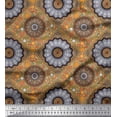 thumbnail image 1 of Soimoi Georgette Viscose Fabric Floral Mandala Print Fabric by The Yard 42 Inch Wide, 1 of 3