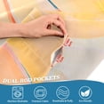 thumbnail image 3 of Yayeee Kitchen Curtains Tier Pair Light Filtering 27"x36" Rod Pocket Short Cafe Window Panel, Goldfish, 3 of 7