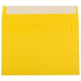 thumbnail image 2 of JAM Paper A9 Peel & Seal Envelopes, 5 3/4 x 8 3/4, Yellow Recycled, 250/Box, 2 of 4