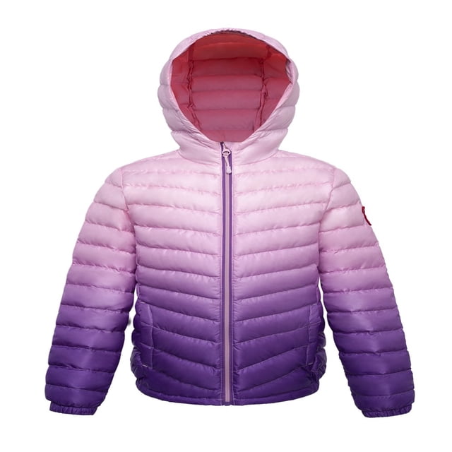 Rokka&Rolla Girls‘ Ultra Lightweight Packable Down Puffer Jacket Coat Large Night Sky