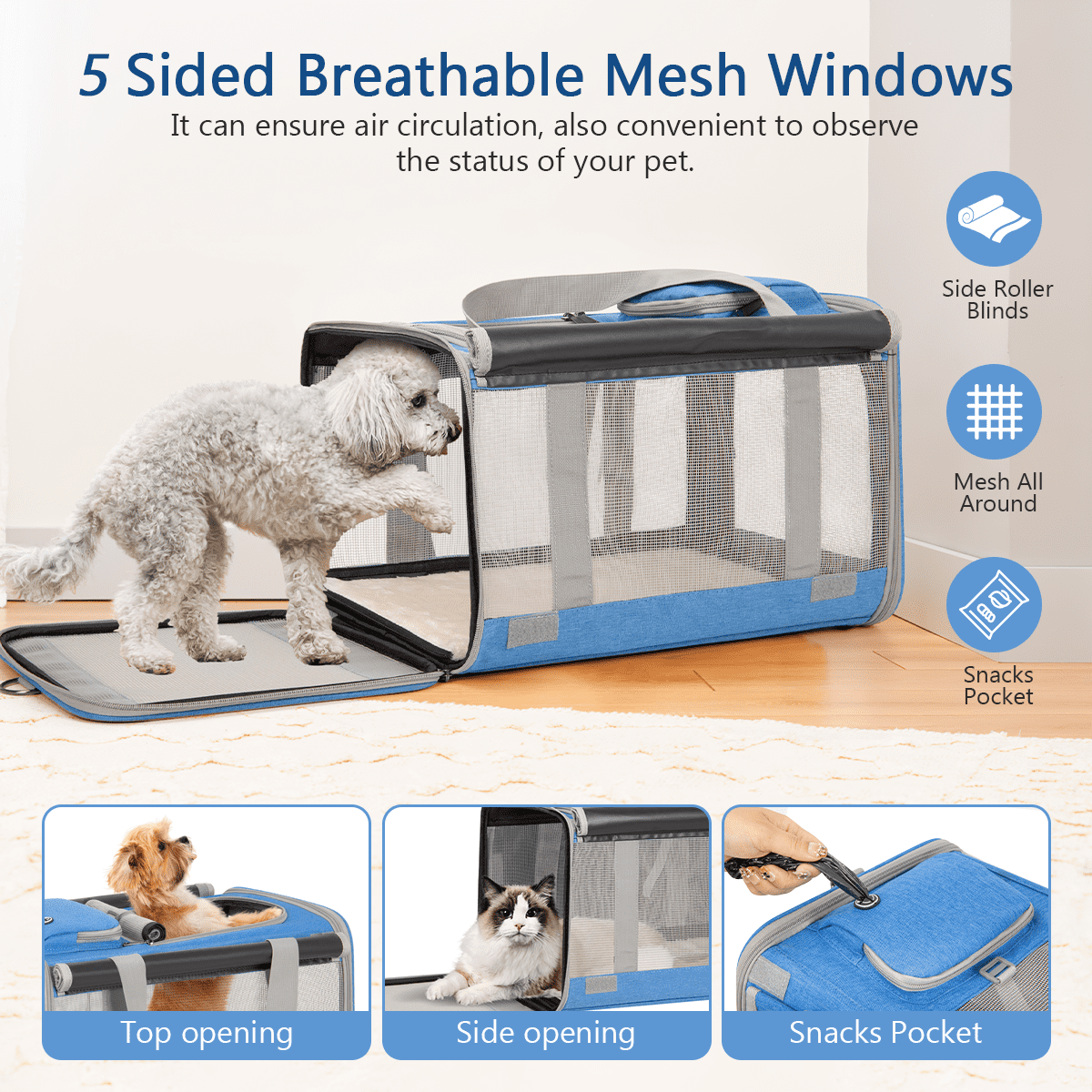 Pet roller carrier hotsell