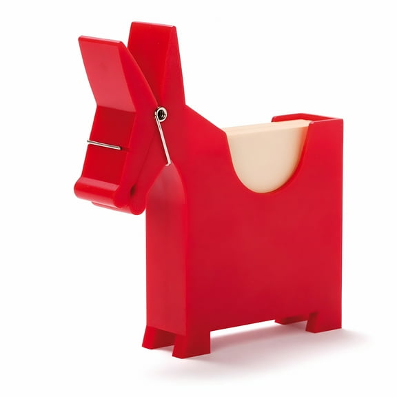 LAMIRO Desktop Memo Holder | Cute Desk Accessories & Funny Desk Decor | Desk Holders & Dispensers | Holder,Red
