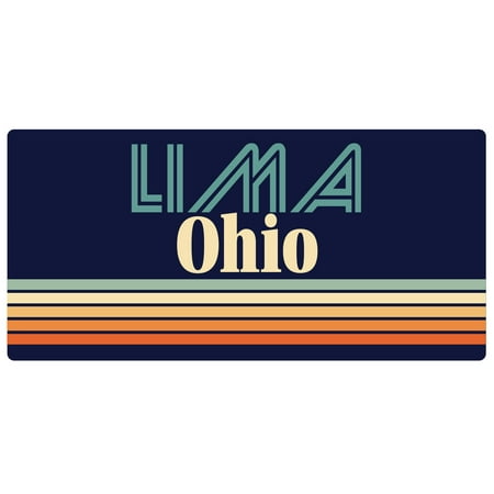 

Lima Ohio 5 x 2.5-Inch Fridge Magnet Retro Design