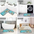 thumbnail image 4 of SKYSONIC Starfish Seashell Kitchen Mat and Rug Beach Sea Water Floor Runner Area Rug 20"x28"+20"x47" Washable Carpet Perfect for Living Room Bedroom Entryway, 4 of 7