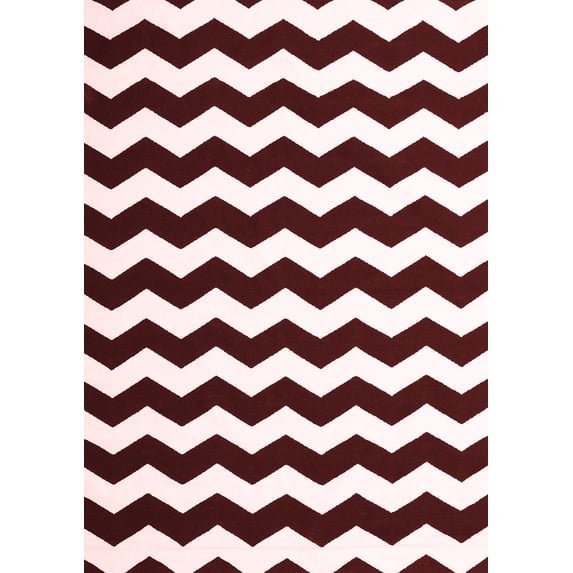 Ahgly Company Indoor Rectangle Abstract Red Contemporary Area Rugs, 3' x 5'