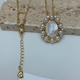 thumbnail image 4 of Saint Lady of Guadalupe,Virgen De Guadalupe Mother of Pearl Necklace 14K Gold Plated Medal Faith Necklace, 4 of 7