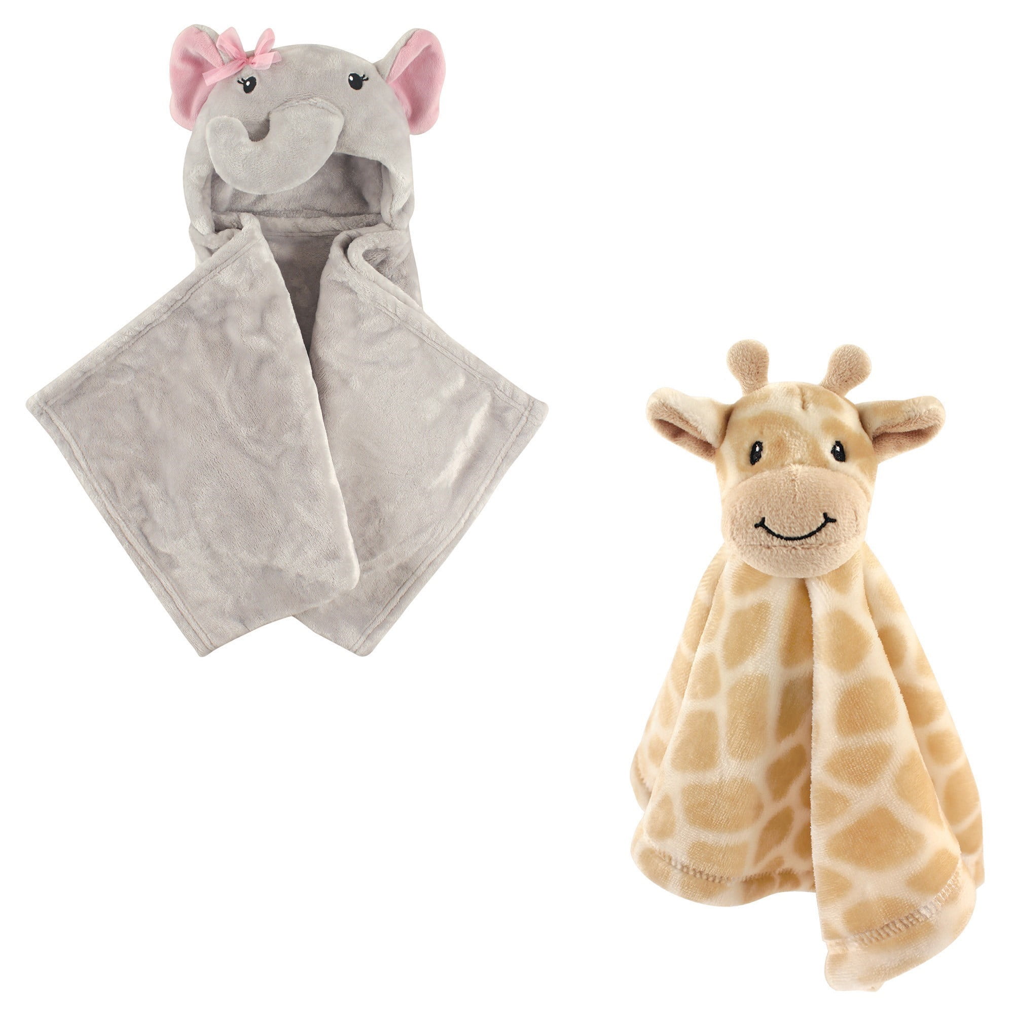 Hudson Baby Infant Animal Face Security Blanket Giraffe One Size Walmart