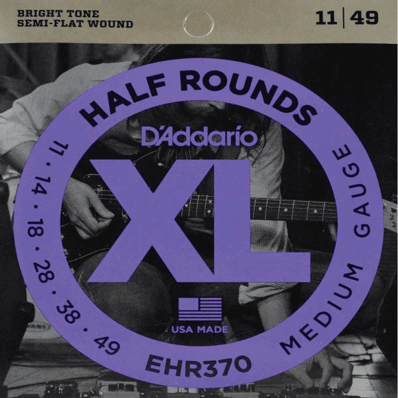 Cuerdas D'addario Ehr370  Guitarra Eléctrica 11-49 Half Round