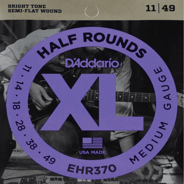 Cuerdas D'addario Ehr370 Guitarra Eléctrica 11-49 Half Round