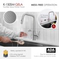 thumbnail image 4 of Single Handle Brushed Stainless Steel Touchless Pull-Down Kitchen Faucet, 4 of 13