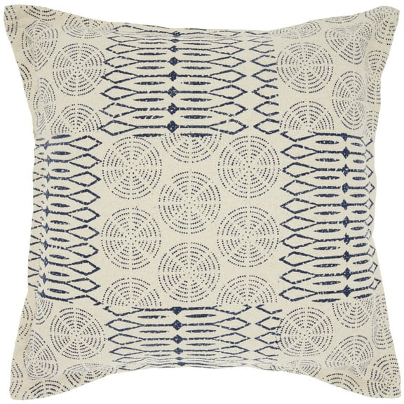 Nourison Life Styles Indigo Decorative Throw Pillow , 20" x 20"